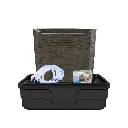 AQUASCAPE STACKED SLATE WALL FOUNTAIN KIT - 32" H (81 CM) 36"L X 12" W