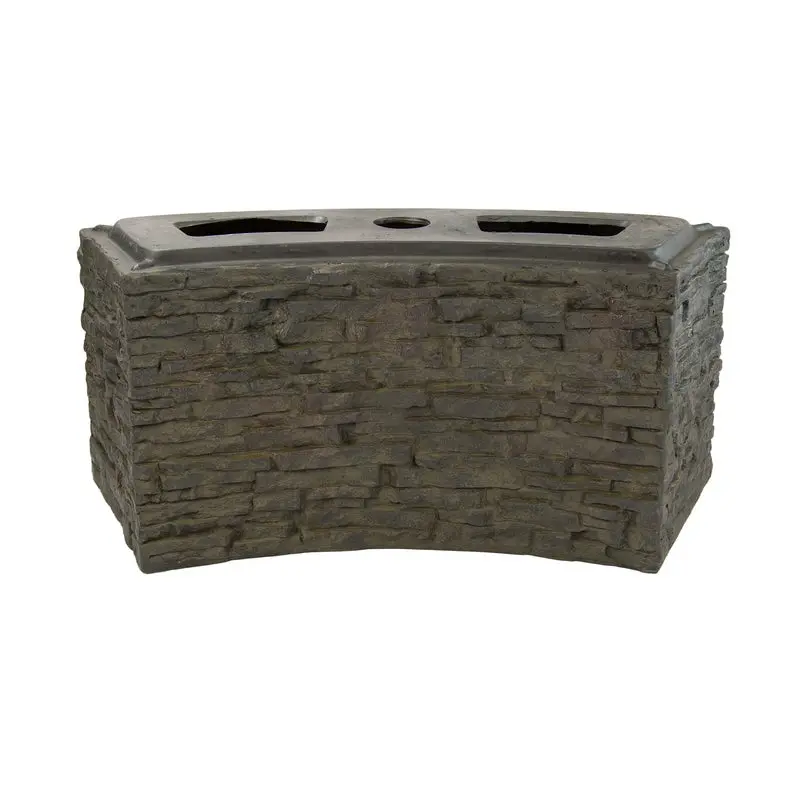 AQUASCAPE STACKED SLATE WALL BASE-CURVED - 13" H (33 CM)