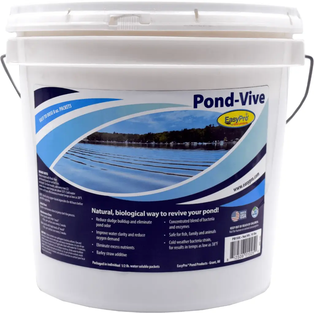 Easy Pro Pond-Vive Bacteria X, 20ct. 8oz Water Soluble Packs (approx. 10lb pail)
