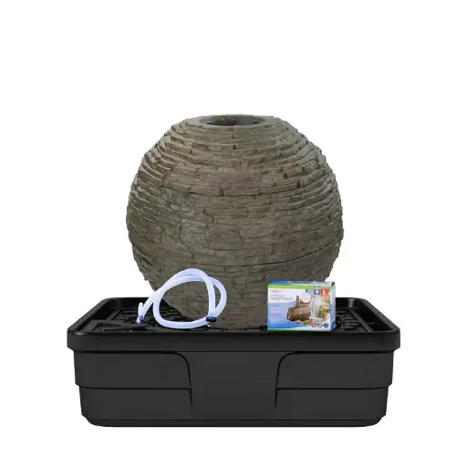 [AQS78290] AQUASCAPE STACKED SLATE SPHERE FOUNTAIN KIT - 32" DIA (81 CM)