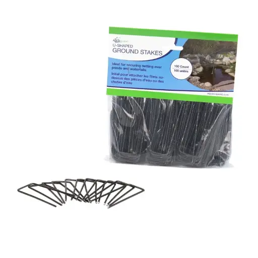[AQSPRO74008] AQUASCAPE PRO U-SHAPED GROUND STAKES (QTY 100)