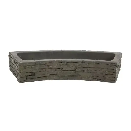 [AQS78286] AQUASCAPE STACKED SLATE WALL TOPPER-CURVED QUAD-SPILL