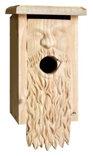 [WEWDCM] Welliver Outdoors Carved Bluebird House - Father Time