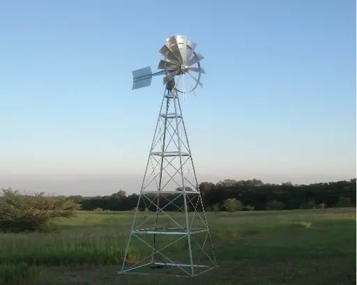 [EAPRBWM20DLX] Easy Pro 20' Four Legged Becker Windmill with 2-way splitter, 50' poly, 200' Quick Sink tubing and 2- QS1 diffusers