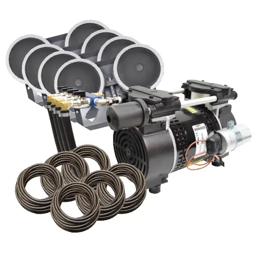 [EAPRPA86W] Easy Pro Rocking Piston Pond Aeration system - 3/4HP Kit w/ Quick Sink Tubing