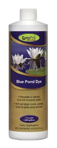 [EAPRPD16] Easy Pro Blue Pond Dye, 16 fl oz (1 pint), treats 16,000 gallons