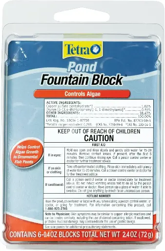 [TPED16737] Tetra Anti-Algae Blocks for Fountains, (1 block treats up to 80 gal.) 6 blocks