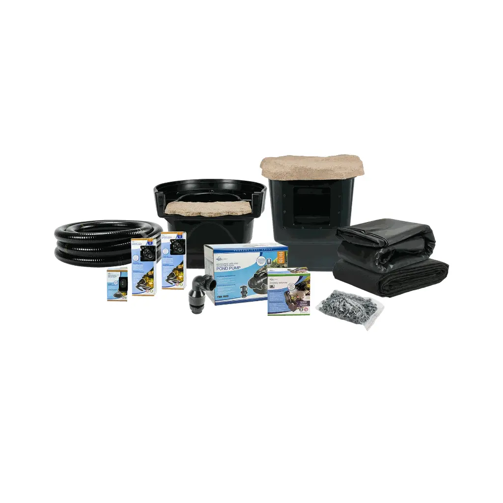 AQUASCAPE PRO MEDIUM POND KIT 11' X 16' W/AQUASURGE 2000-4000 POND PUMP