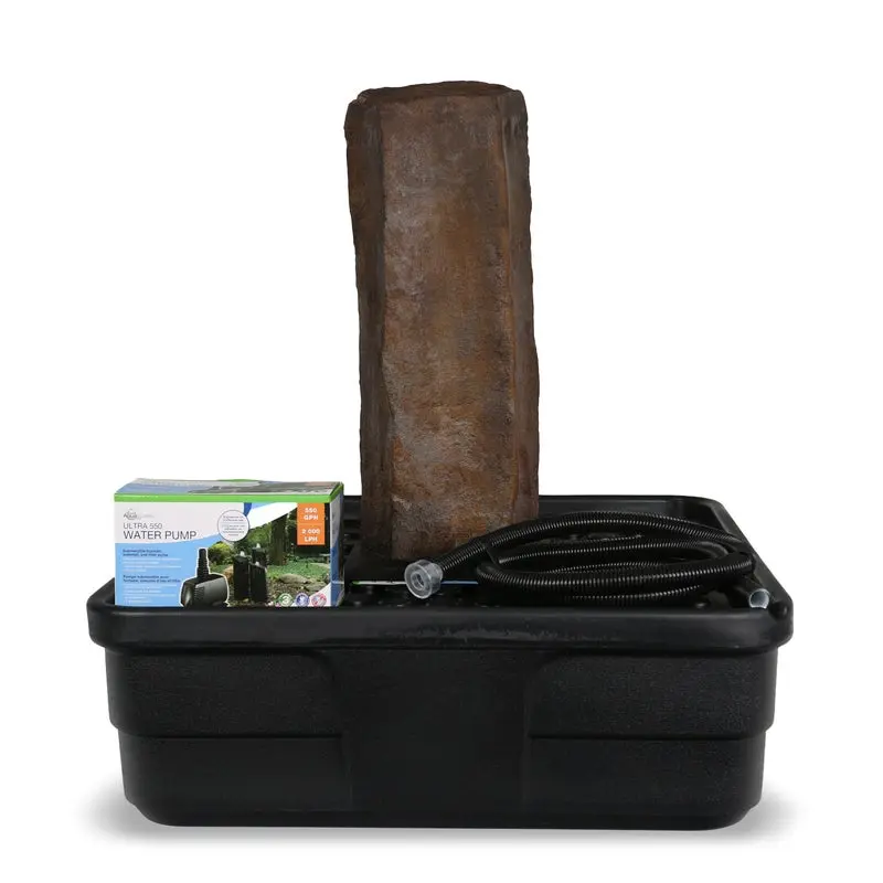 AQUASCAPE FAUX BASALT COLUMN FOUNTAIN KIT - 24" H (61 CM)