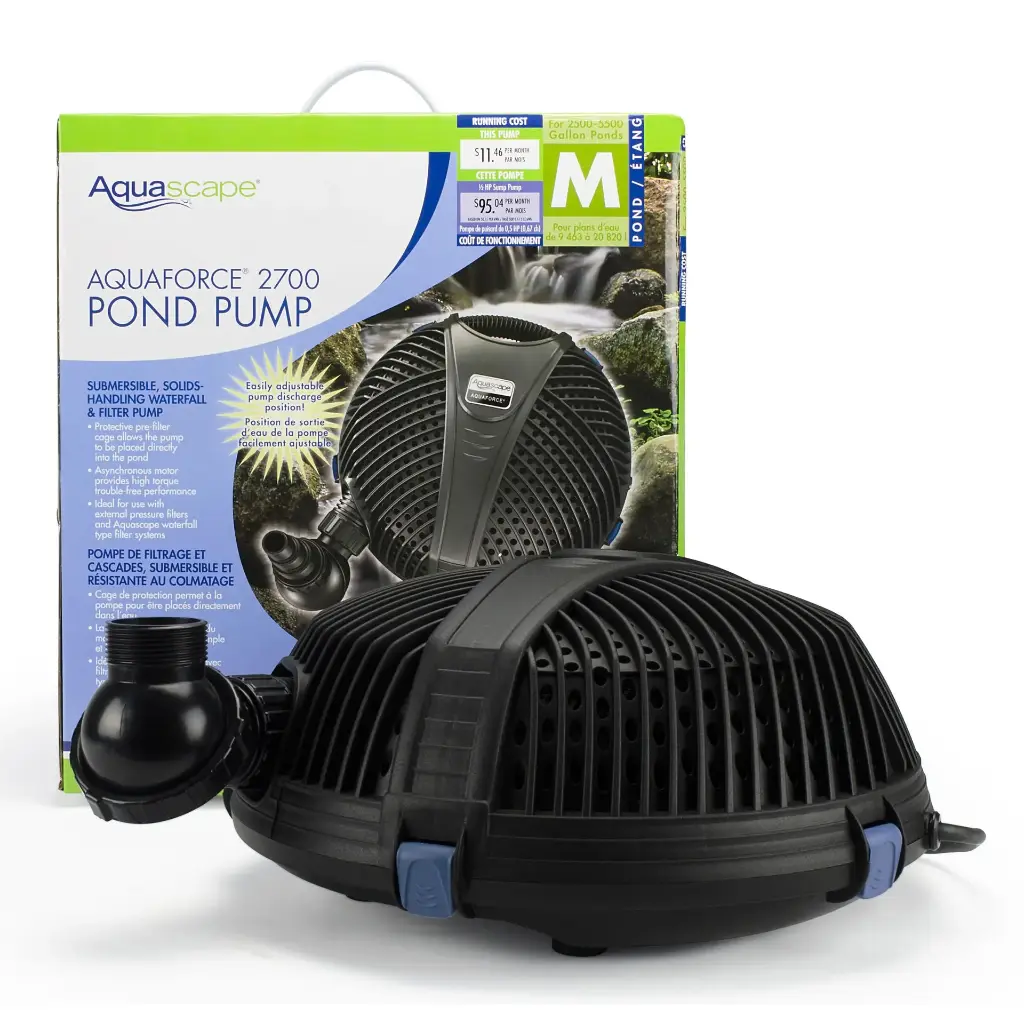 AQUASCAPE AQUAFORCE 2700 SOLIDS-HANDLING POND PUMP