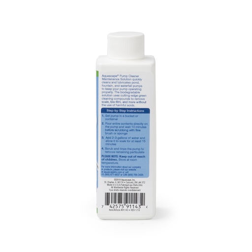 [AQS91143] AQUASCAPE PUMP CLEANER MAINTENANCE SOLUTION - 8 OZ / 236 ML