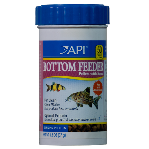 [AP841A] API BOTTOM FEEDER PELLETS WITH SQUID Fish Food (1.3 OZ)