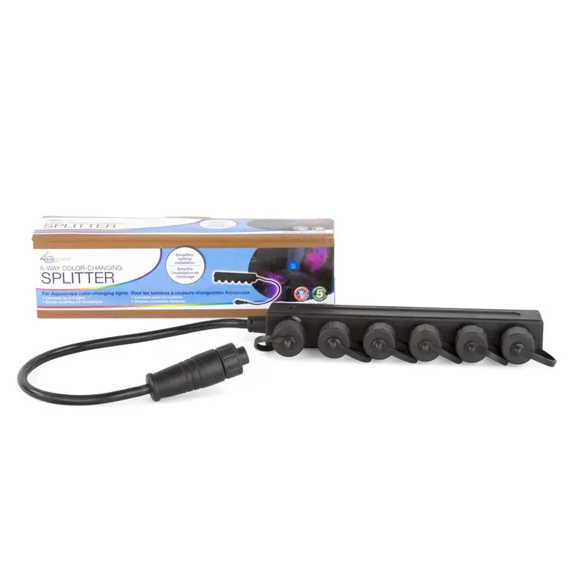 AQUASCAPE COLOR-CHANGING LIGHT SPLITTER 6-WAY