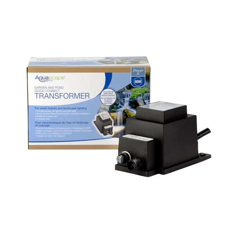 AQUASCAPE TRANSFORMER 60-WATT LOW VOLTAGE QUICK-CONNECT