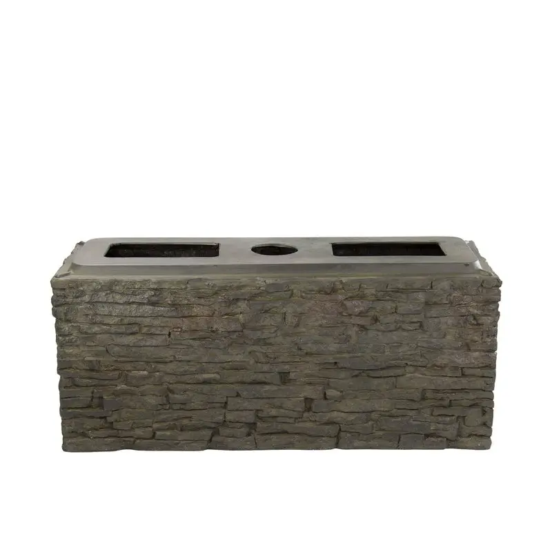 AQUASCAPE STACKED SLATE WALL BASE-STRAIGHT - 13" H (33 CM)