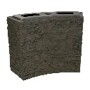 AQUASCAPE STACKED SLATE WALL BASE-CURVED - 26" H (66 CM)