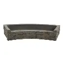 AQUASCAPE STACKED SLATE WALL TOPPER-CURVED FRONT-SPILL