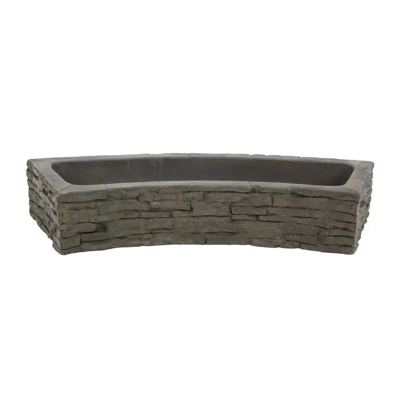 AQUASCAPE STACKED SLATE WALL TOPPER-CURVED QUAD-SPILL