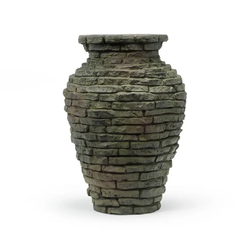 AQUASCAPE STACKED SLATE URN - 13" H (34 CM)