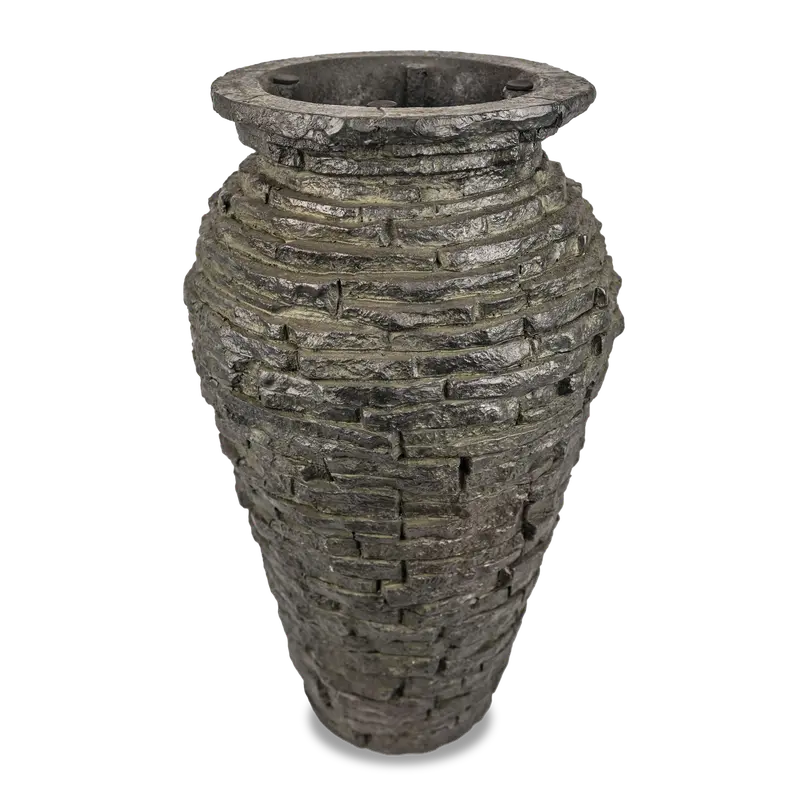 AQUASCAPE STACKED SLATE URN - 8' H (2.44 M)