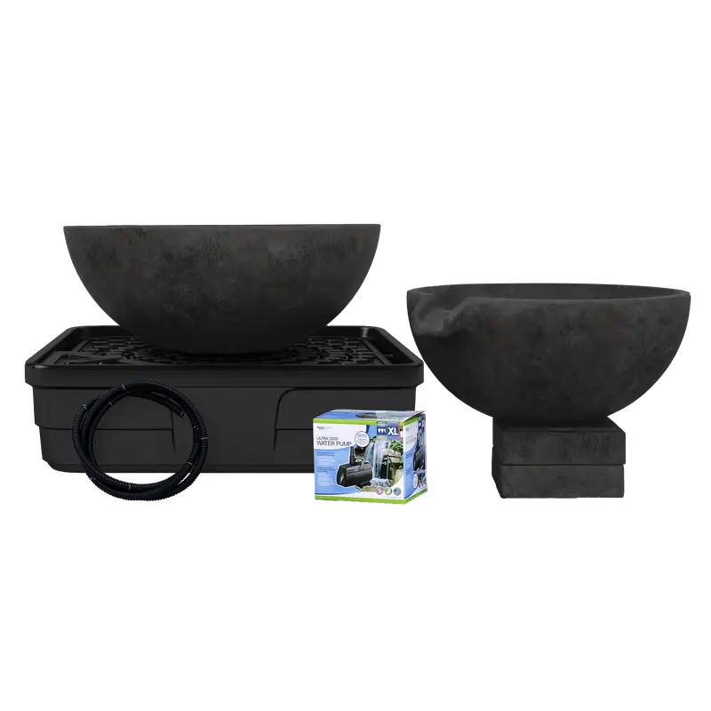 AQUASCAPE SPILLWAY BOWL AND BASIN FOUNTAIN KIT - IRON ORE - 32"/40" DIA (81/102 CM)