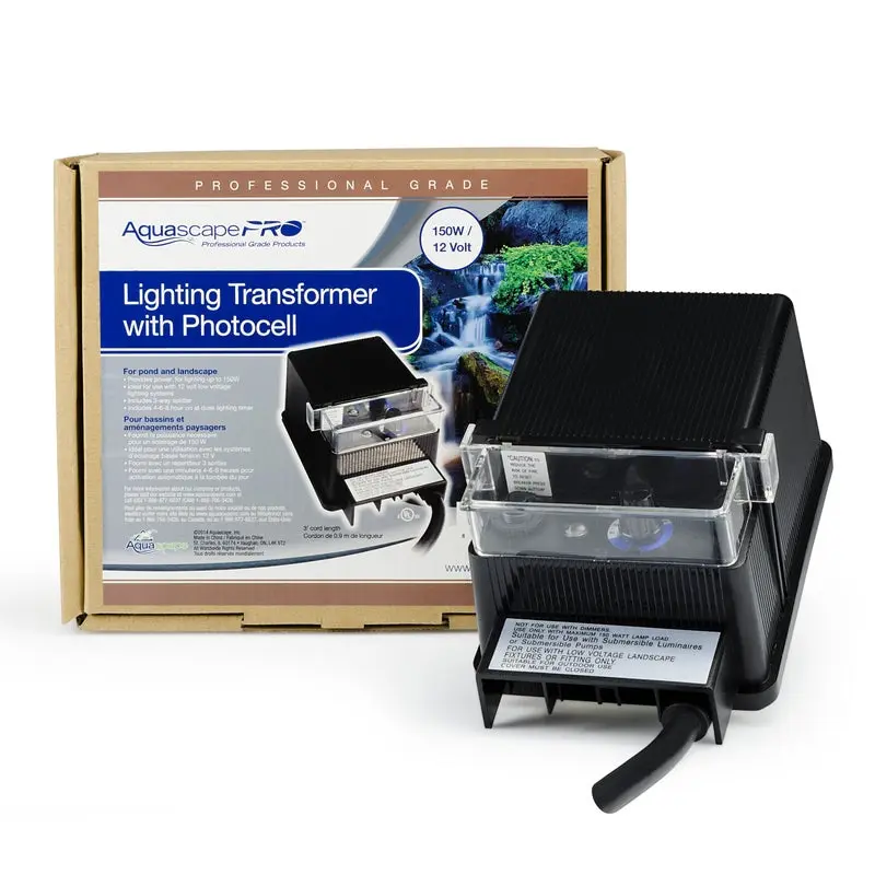AQUASCAPE TRANSFORMER 150-WATT LOW VOLTAGE WITH PHOTOCELL