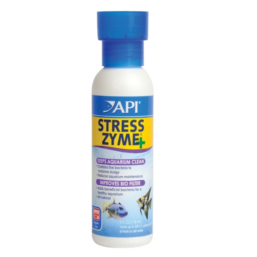 [AP56C] API STRESS ZYME Freshwater and Saltwater Aquarium Cleaning Solution (4 FL OZ)