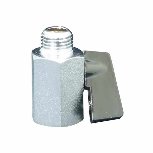 Airmax Chrome Mini Ball Valve 1/4 Inch 1/4"