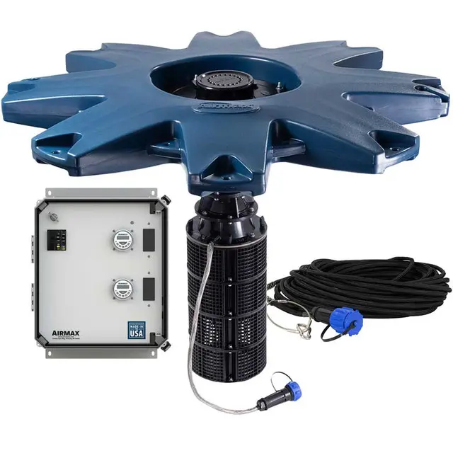 Airmax PondSeries 2 HP 230v 3 Pattern NEMA 3R CTRL Panel 100' 12/4 Polyflex 100'