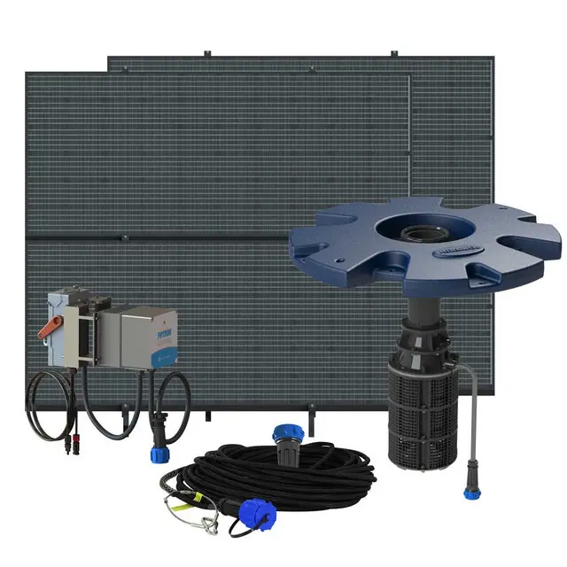 Airmax SolarSeries Fountain w/ Solar Panels & EasyMount Assembly 100' Cord Polyflex