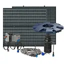 Airmax SolarSeries Fountain w/ Solar Panels & EasyMount Assembly 100' Cord Stainless