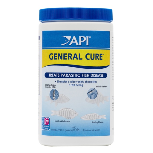 [AP15Q] API GENERAL CURE Freshwater and Saltwater Fish Powder Medication 30-Ounce Bulk Box