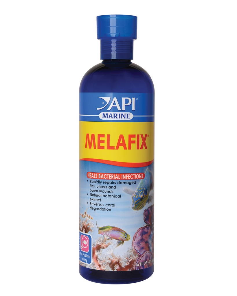 Mars Fishcare API MARINE MELAFIX Saltwater Fish and Coral Bacterial Infection Remedy 16-Ounce Bottle