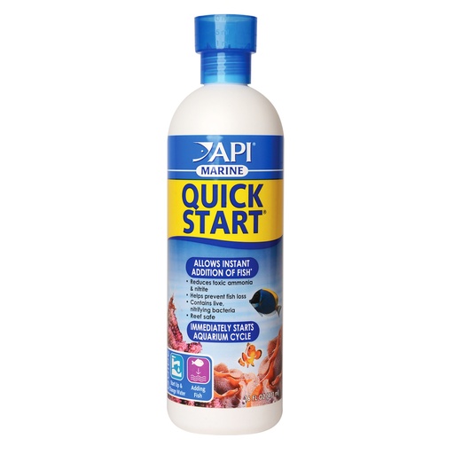 [AP389D] Mars Fishcare API MARINE QUICK START Saltwater And Reef Aquarium Nitrifying Bacteria 16-Ounce Bottle