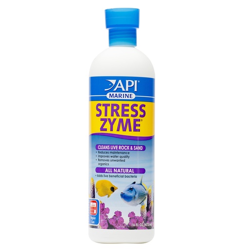 [AP356D] API MARINE STRESS ZYME Saltwater Aquarium Cleaning Solution 16-Ounce Bottle