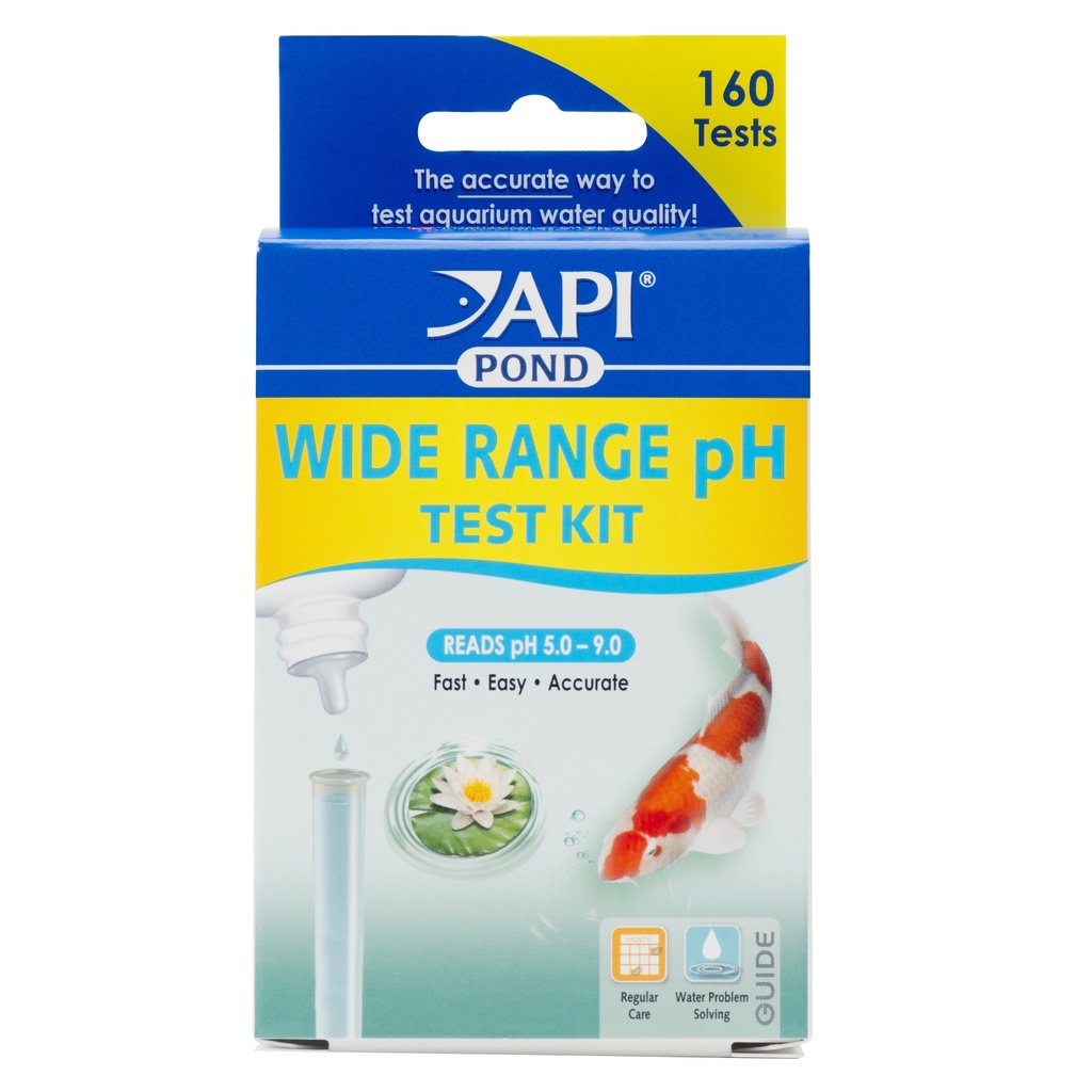 Mars Fishcare API POND WIDE RANGE pH TEST KIT 160-Test Pond Water Test Kit