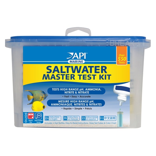 [AP401M] Mars Fishcare API SALTWATER MASTER TEST KIT 550-Test Saltwater Aquarium Water Test Kit