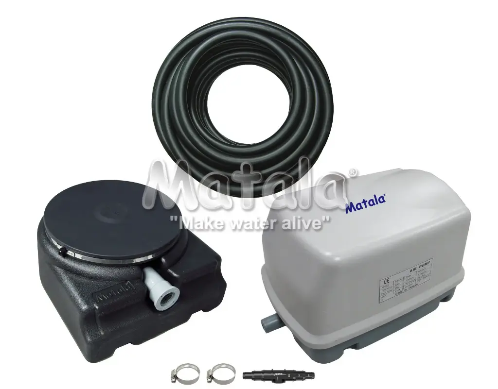 Matala HK-40LP Air Pump + MDB11 Air Diffuser + 30ft 3/8" Weighted Air Hose (MTMEAPRO3PLUS)