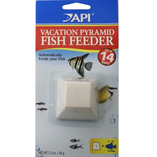 [AP71A] API VACATION PYRAMID FISH FEEDER 14-Day 1.2-Ounce Automatic Fish Feeder