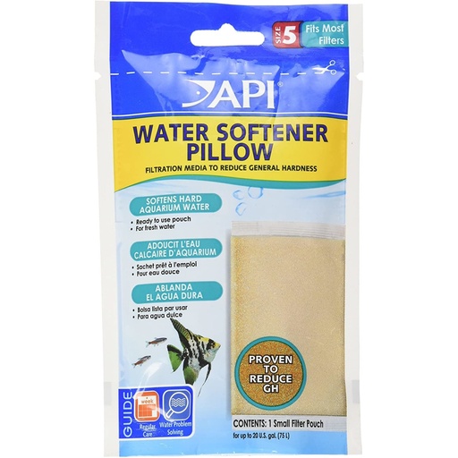 [AP49A] Mars Fishcare API WATER SOFTENER PILLOW Aquarium Canister Filter Filtration Pouch 1-Count Bag