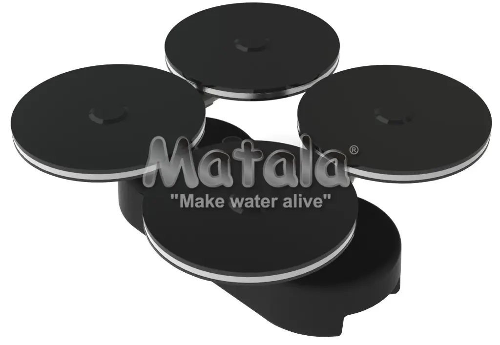 Matala 4 x 12" Air Disc Diffuser with Double Base