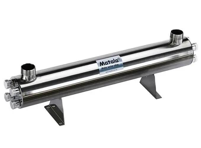 Matala Stainless Steel UV Clarifier 300 watt, electronic ballast,
3" Inlet / Outlet