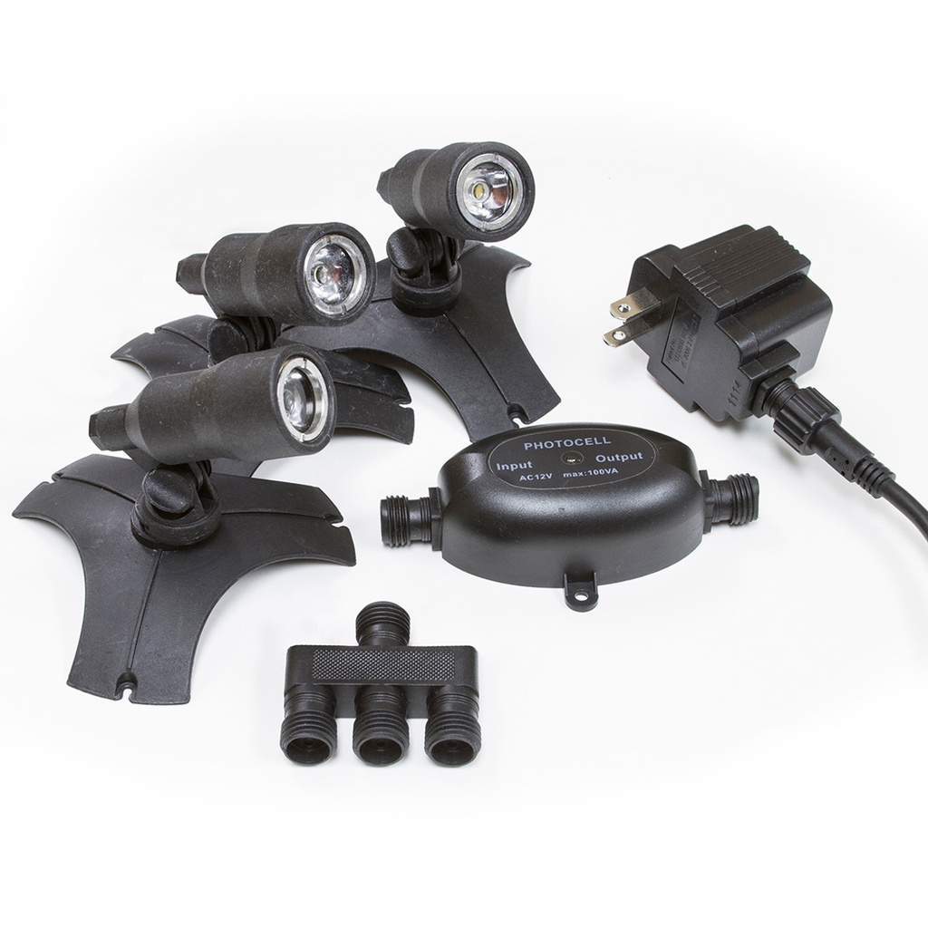 Blue Thumb 3pk LED Bullet Fountain & Pond Light Kit