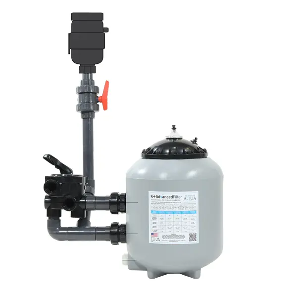 Evolution AquaK+ Pressure Filter 3000 (Filters 3,000 Gallons- NEW MODEL- includes 30L K+ Media )