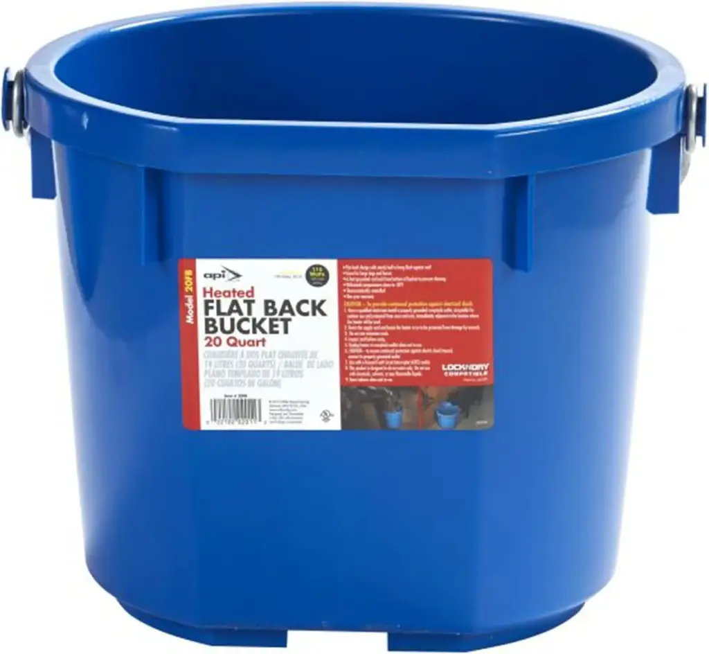 Allied Precision 20 Qt. (5Gal) Heated FlatBack Bucket
