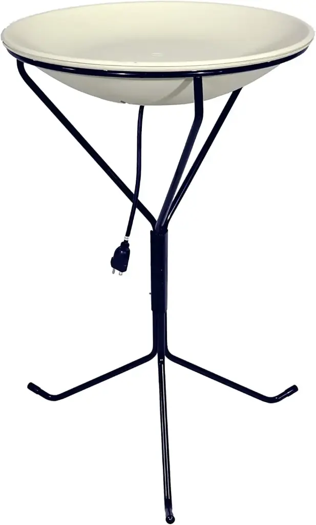 Allied Precision 20" Heated Birdbath with Metal Stand