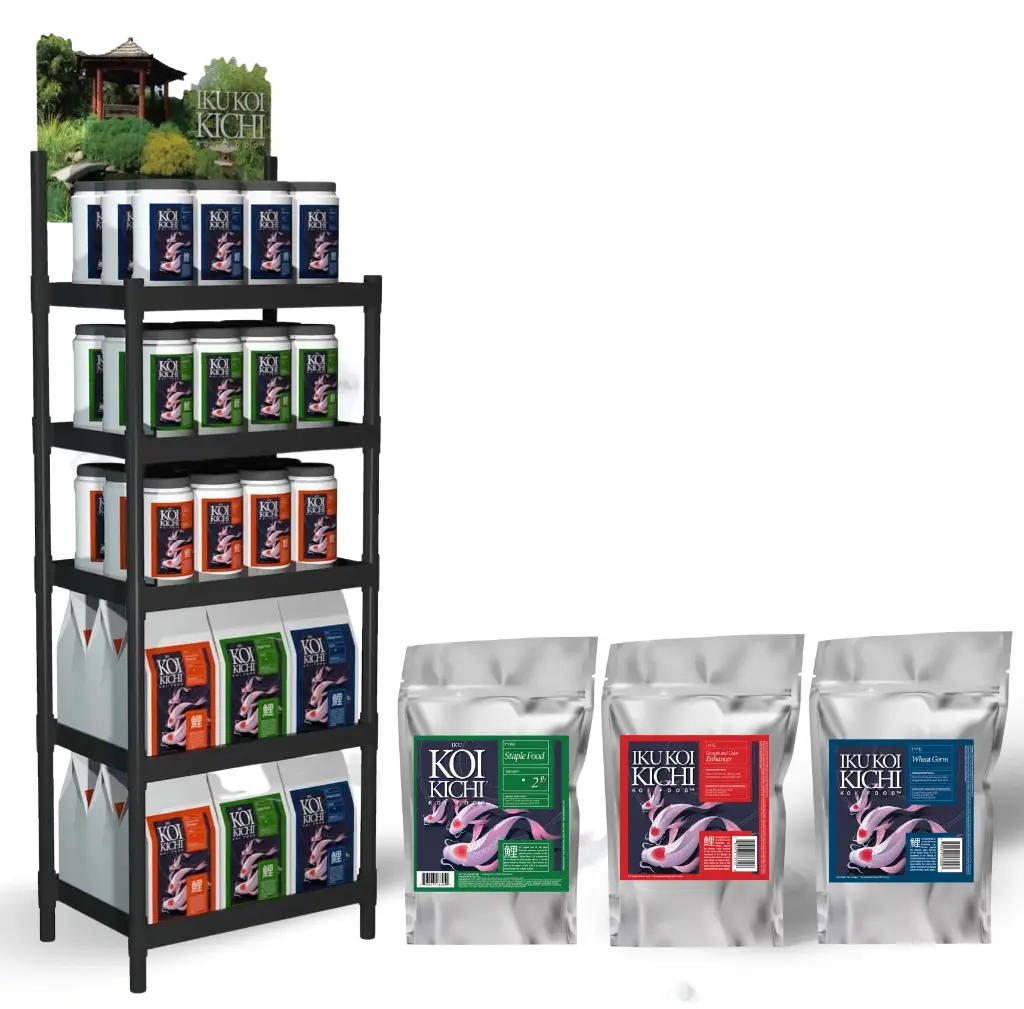 IKU KOI KICHI Fish Food  Display and Product