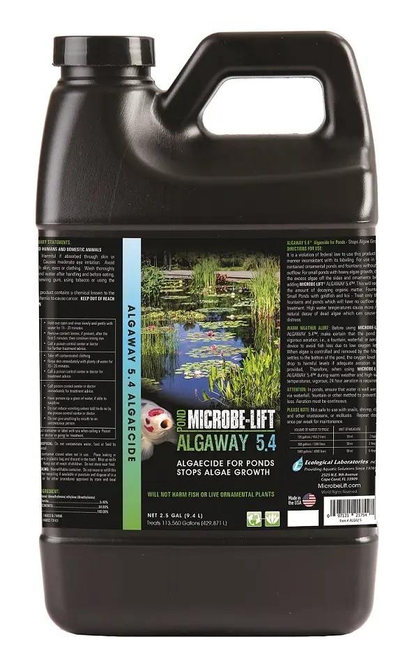 Ecological ALGAWAY 5.4-POND 2.5 GALLON TOTE (9.46L)