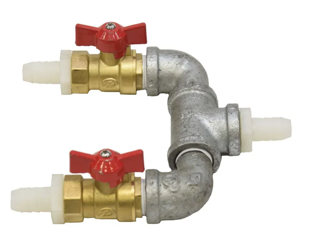 Easy Pro Two-way air splitter 1/2" x 1/2" (for rotary vane, linear or windmills)