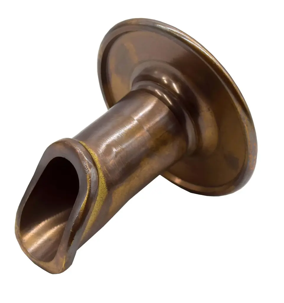 Easy Pro Vianti Falls Brass 2" Antique Scupper with round wall plate